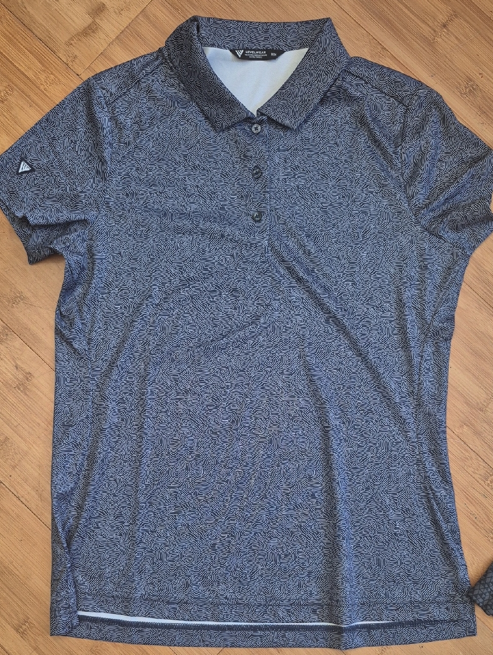 Levelwear Boys' Navy Patterned Polo